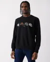 Paul Smith Mens Cycling Caps Graphic Sweatshirt In Black