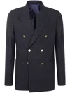 Paul Smith Men's Double-breasted Jacket Featuring Button Detailing In Black