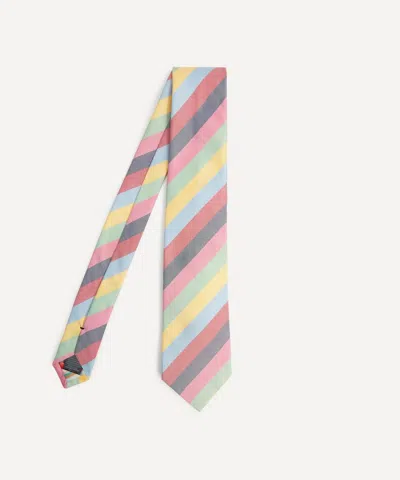 Paul Smith Mens Deck Stripe Tie In Red