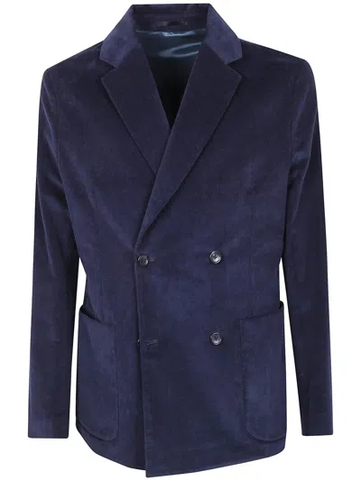 Paul Smith Mens Double Breast Blazer Clothing In Blue
