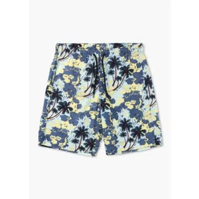 Paul Smith Mens Eyes On The Sky Print Utility Shorts In Blue
