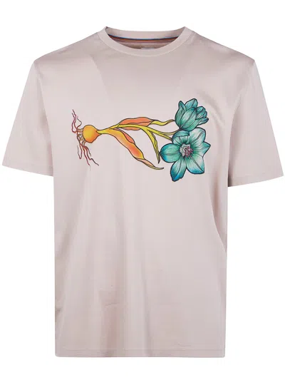 Paul Smith Mens Flower Print T-shirt