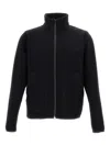 Paul Smith Minimalist Black Jacket With High Collar In Black