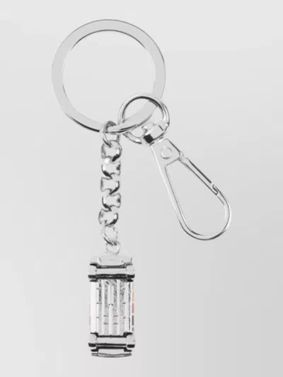 Paul Smith Mens Keyring Car Design Chain Link In Silver