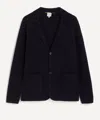 Paul Smith Mens Knitted Merino Wool Jacket In Blue