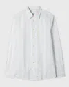 Paul Smith Mens Long Sleeve Regular Fit Striped Shirt In White