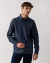 Paul Smith Mens Long Sleeve Tailored Fit Shirt With Sports Stripe Buttons
