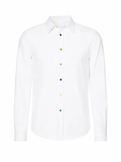 Paul Smith Mens Ls Tailored Fit Shirt Ss Buttons In Pink