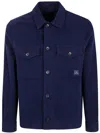 Paul Smith Military Style Overshirt Jacket For Men In Blue
