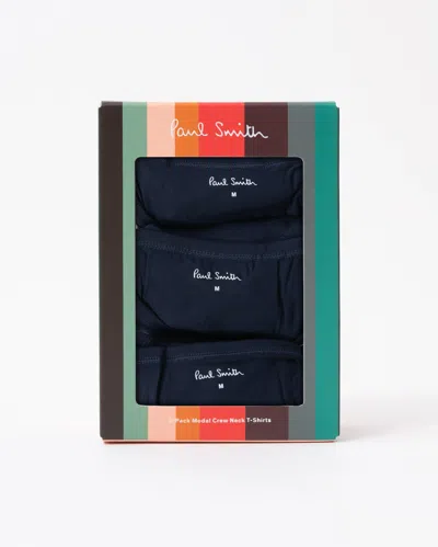 Paul Smith Mens Mixed Modal Lounge 3 Pack T Shirts In Blue