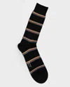 Paul Smith Mens Multi Signature Stripe Socks