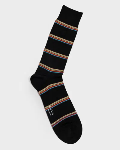 Paul Smith Mens Multi Signature Stripe Socks