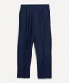 Paul Smith Mens Navy Linen-wool Chino Trousers In Blue