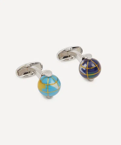 Paul Smith Mens Odd Globes Cufflinks In Purple