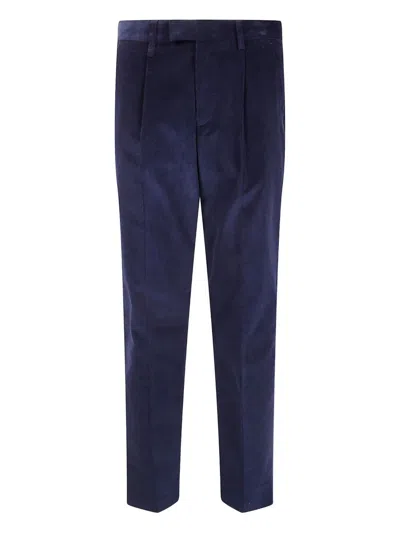 PAUL SMITH MENS PLEATED TROUSER,M2R.800Y.T22223 49 BLUE