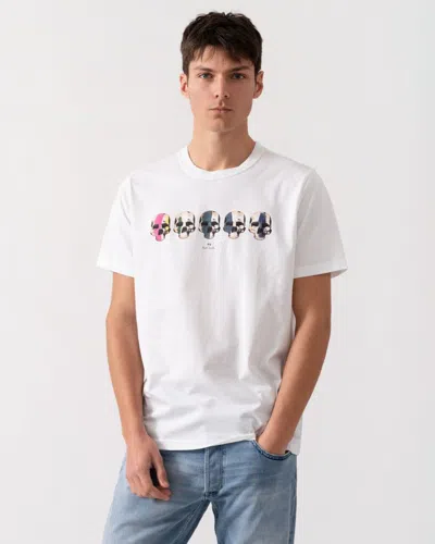 Paul Smith Mens Reg Fit Short Sleeve Multi Skull T-shirt