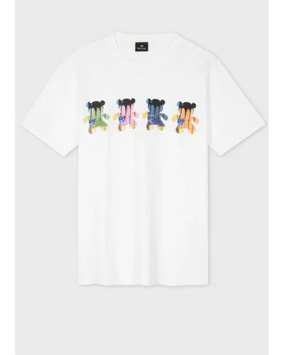 Paul Smith Mens Reg Fit Short Sleeve Multi Teddy T-shirt