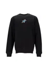 Paul Smith Regular Fit Graphic Sweatshirt With Ribbed Cuffs In Black