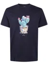 Paul Smith Mens Reg Fit T Shirt Cactus Clothing In Blue
