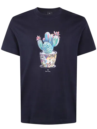 PAUL SMITH PAUL SMITH MENS REG FIT T SHIRT CACTUS