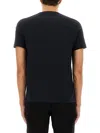 Paul Smith Mens Reg Fit T Shirt Robots In Blue