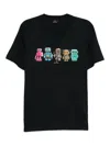 Paul Smith Mens Reg Fit T Shirt Robots In Black