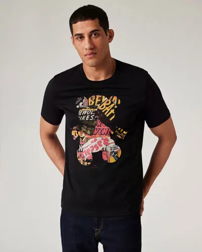 Paul Smith Mens Regular Fit Bear Collage T-shirt