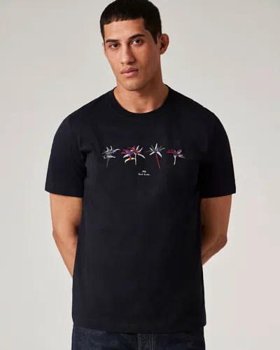 Paul Smith Mens Regular Fit Edelweiss Flower T-shirt