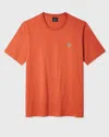 Paul Smith Mens Regular Fit Short Sleeve Zebra T-shirt In Orange