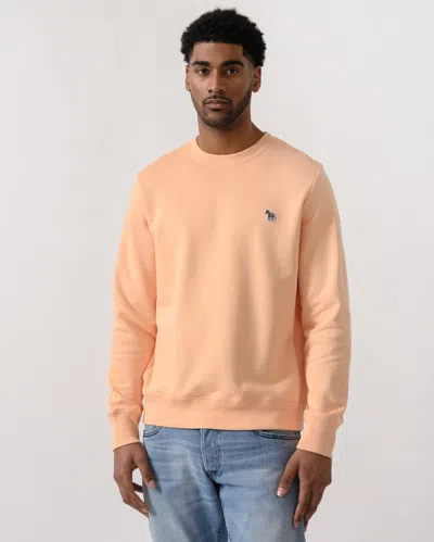 Paul Smith Mens Regular Fit Zebra Sweatshirt In Pink
