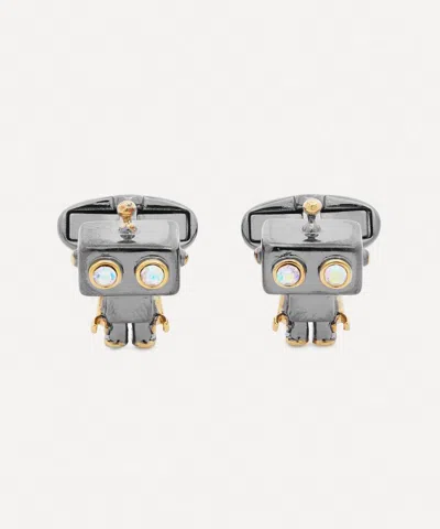 Paul Smith Mens Robot Cufflinks In Black