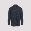 Paul Smith Regular Fit Blue Cotton Shirt In Blue