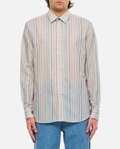Paul Smith Mens S/c Tailored Fit Shirt In Multicolor