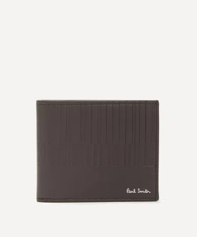 Paul Smith Mens Shadow Stripe Leather Bi-fold Wallet
