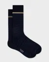 Paul Smith Mens Shadow Stripe Socks In Black