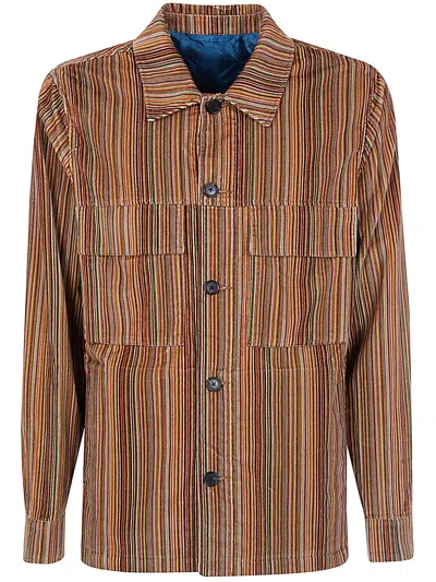Paul Smith Mens Shirt Jacket Clothing In Multicolor