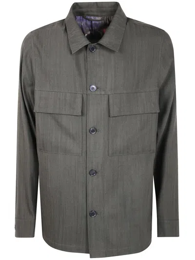 Paul Smith Mens Shirt Jacket Clothing In Green