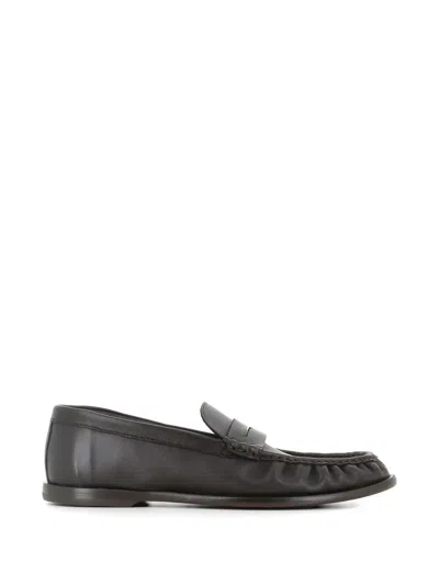 Paul Smith Faron Leather Penny Loafers In Brown