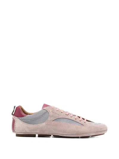 Paul Smith Mens Marini Sneakers Mesh And Suede In Pink
