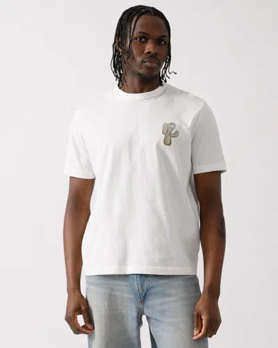 Paul Smith Mens Short Sleeve Cactus T-shirt In White