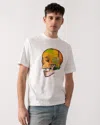 Paul Smith London Skull Sketch Cotton Graphic T-shirt In White