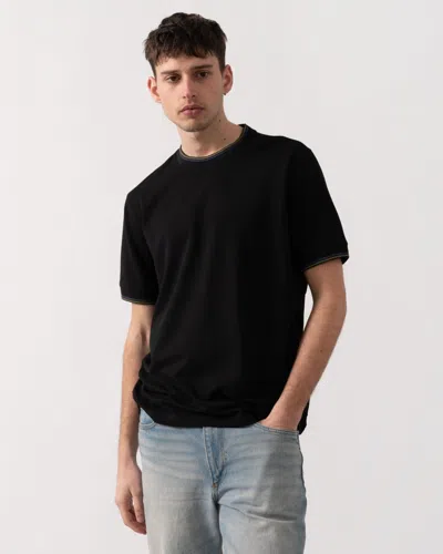 Paul Smith Mens Short Sleeve Striped Tipping T-shirt