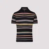Paul Smith Black 'signature Stripe' Cotton-piqué Polo Shirt In Black