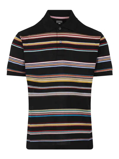 PAUL SMITH MENS SIGNATURE STRIPE POLO SHIRT