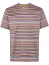 Paul Smith 'signature Stripe' Cotton T-shirt Multicolour In Multicolor