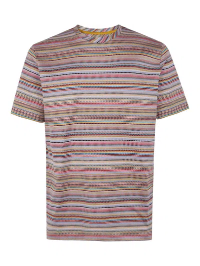 Paul Smith 'signature Stripe' Cotton T-shirt Multicolour