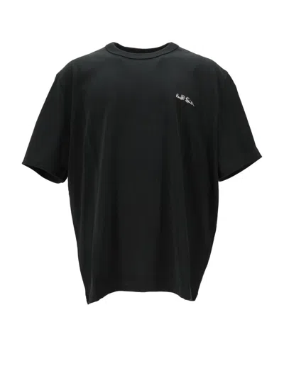Paul Smith Mens Ss Tshirt Ps Emb In Black