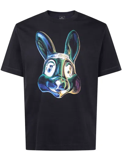 PAUL SMITH PAUL SMITH MENS SS TSHIRT RABBIT