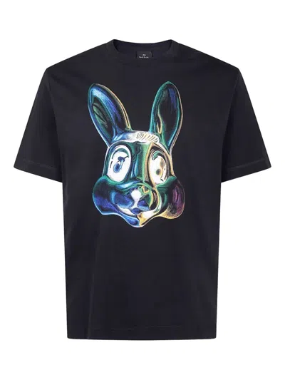 PAUL SMITH MENS SS TSHIRT RABBIT,M2R.965X.TP5397 79 BLACK