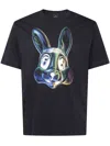Paul Smith Mens Ss Tshirt Rabbit Clothing In Black